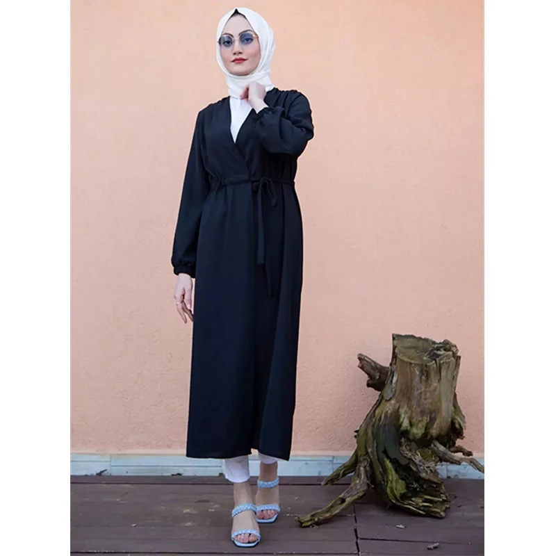 Abaye Dubai длинный рукав Абаи мусульманское платье макси длинное платье пуль деталь Абаи