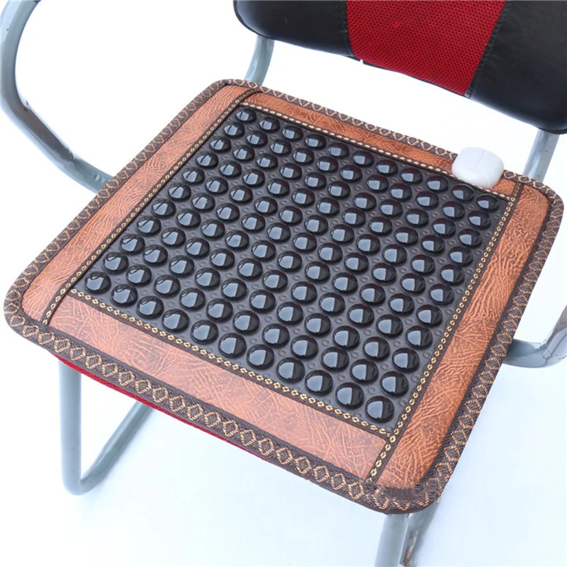 

220V Infrared Heating Natural Jade Massage Mat Heated Tourmaline Rug Cushion Slab Heating Heated Mat Carpet for Office Car Home