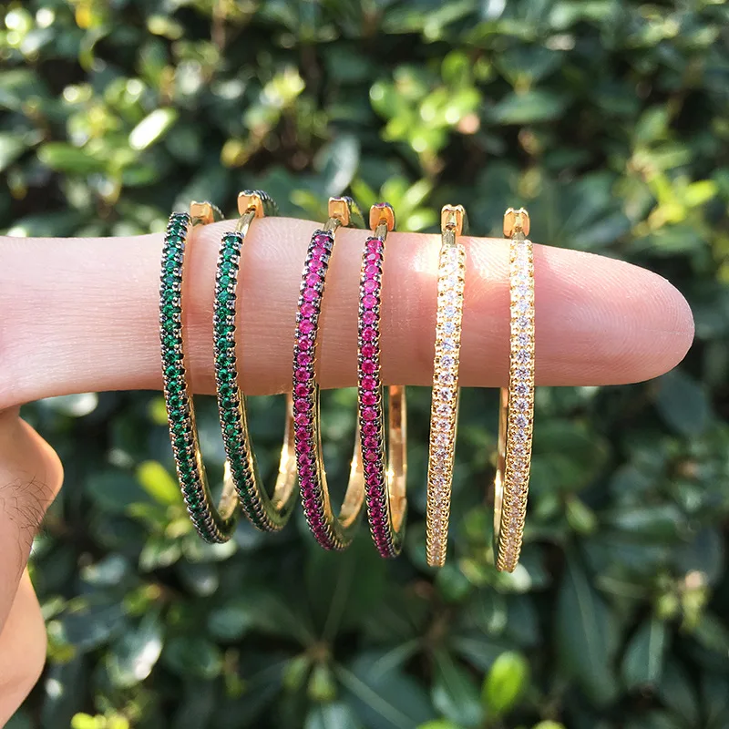 Новинка 2020 яркий медный кубический цирконий класса ААА модный темпераментный