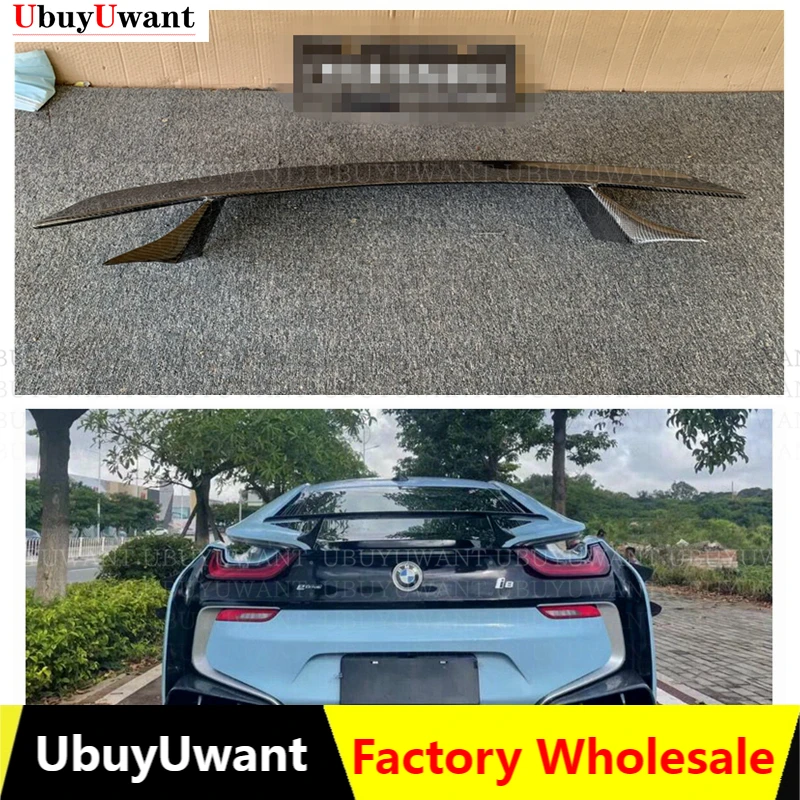 

Car Styling Rear Spoiler Wing FRP And Carbon Fiber Spoiler Trunk Lip Boot Wing Decoration For BMW i8 2014-2019