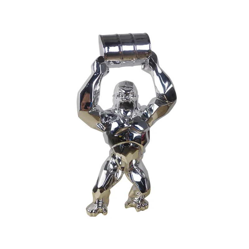 Фигурка Кинг-Конга орангутана из стекловолокна 40 см Имитация животных статуэтка