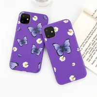 for iphone x soft silicone daisy butterfly case for iphone 13 12 11 pro xs max 6 6s plus 7 8 plus xr 5s se 2020 soft back covers