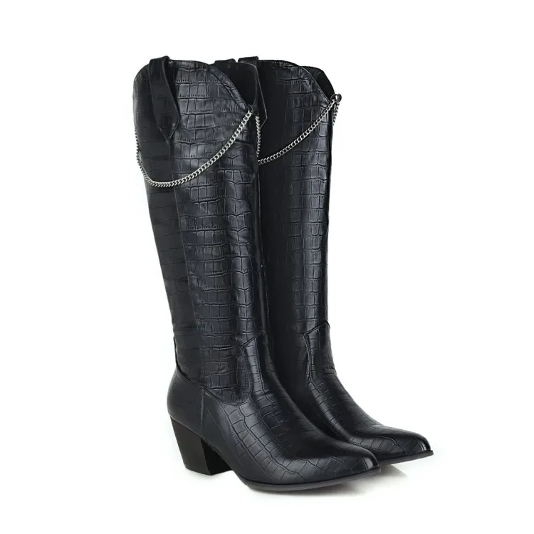 

Женские ботинки с острым носком, большие размеры