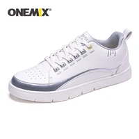 onemix skateboarding shoes mens casual leather sneakers lace up business work office school formal shoes free shipping