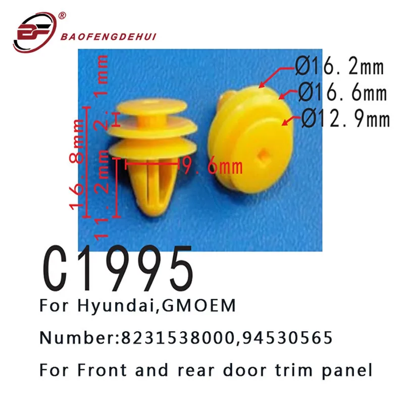 

Car Buckle For Hyundai,Gm Fastener 8231538000,94530565 Front And Rear Door Trim Panel Pull Stud Clips Pin