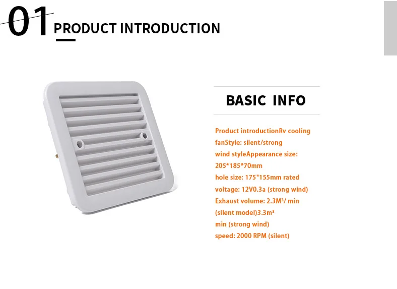 Dust-proof Ventilation Fan Caravan Side Exhaust Air Outlet Vent For RV Motorhome Trailer Boat Yacht caravan camper caranvan
