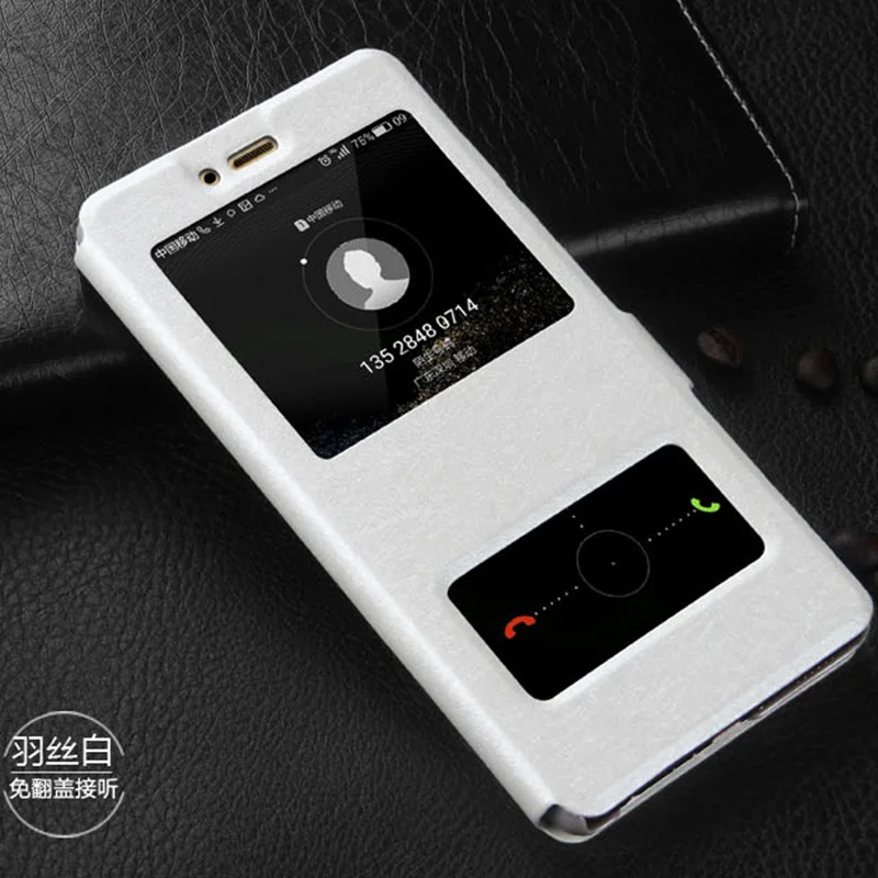 White Чехол из искусственной кожи с шелковой текстурой для huawei P Smart Y3 ii Y5 ii Y6 ii Nova 2 Plus чехол для Nova 2i 2S 3i 3E чехол для Y6 Pro Y7 Prime - Цвет: White