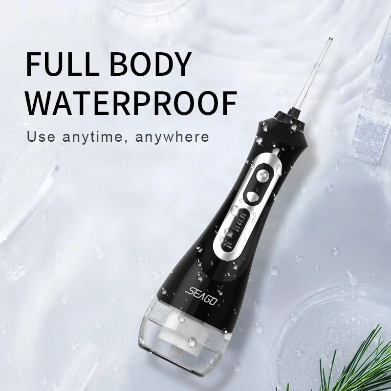 Портативный водный Флоссер SEAGO USB перезаряжаемый IPX7 стоматологический резервуар