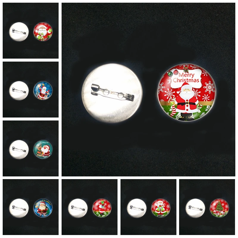 2019/Новый Нержавеющая сталь Санта Клаус Подарочная брошка мультфильм окружающих