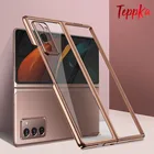 Роскошный прозрачный жесткий чехол с покрытием для Samsung Galaxy Z Fold 3 2, прозрачный чехол с полной защитой для Galaxy Z Fold 2