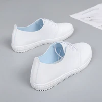 2021 spring summer new white shoes women fashion flat leather soft shoes female white board shoes casual shoes