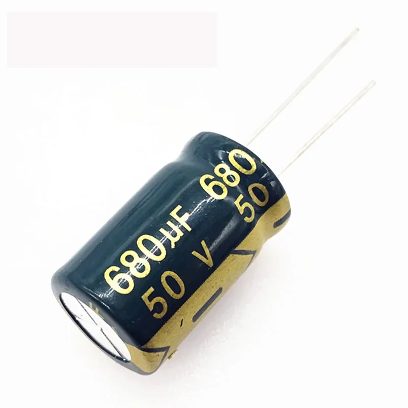 

20pcs/lot H206 50v 680UF aluminum electrolytic capacitor size 13*20 680UF 20%