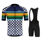 2021, черная велосипедная майка Ralvpha 19D, комплект с нагрудником, униформа для горного велосипеда, велосипедная одежда, быстросохнущая велосипедная одежда, одежда, мужские шорты
