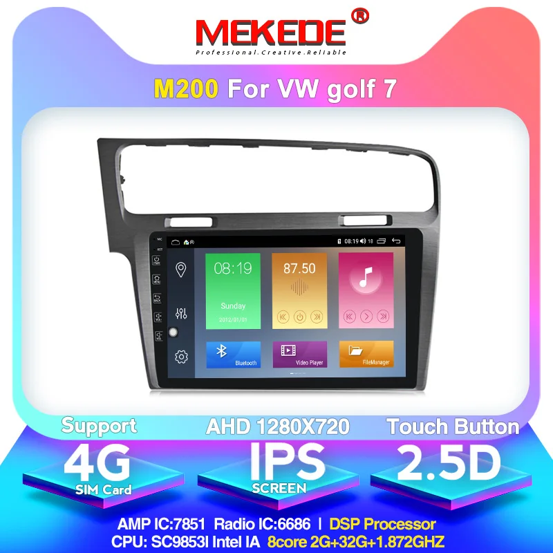 IPS Split Screen 4GLTE 8core Android 10 0 Авто головное устройство gps навигация dvd плеер для VW Volkswagen