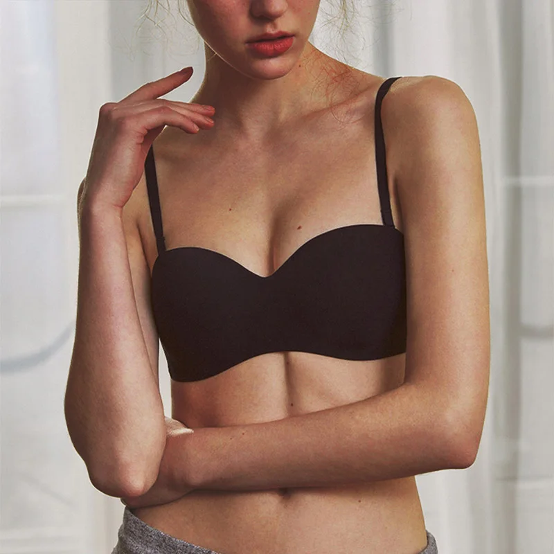 Съемный бюстгальтер на бретелях с получашечкой соблазнительный женский без