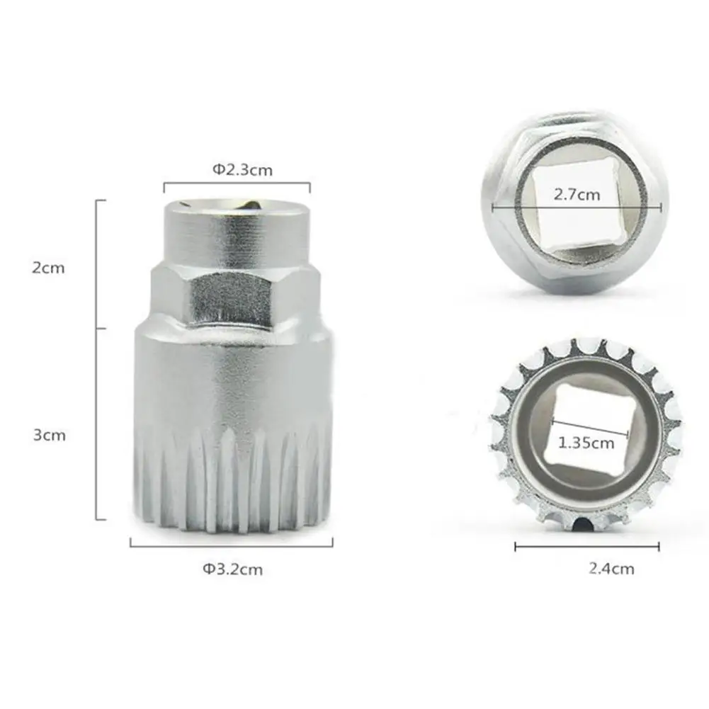 

HiMISS Generic Bicycle Crank Chain Axis Extractor Removal Repair Tool Kit Bicycle Crank Chain Axis Tool Set iron 2019