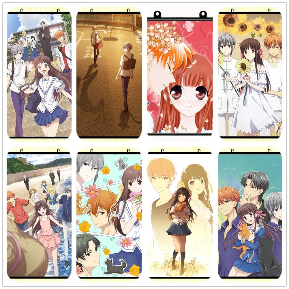 

Аниме корзина с фруктами Honda Tooru Sohma Yuki, настенный свиток, картина, Декор для дома, подарки, коллекция Косплея