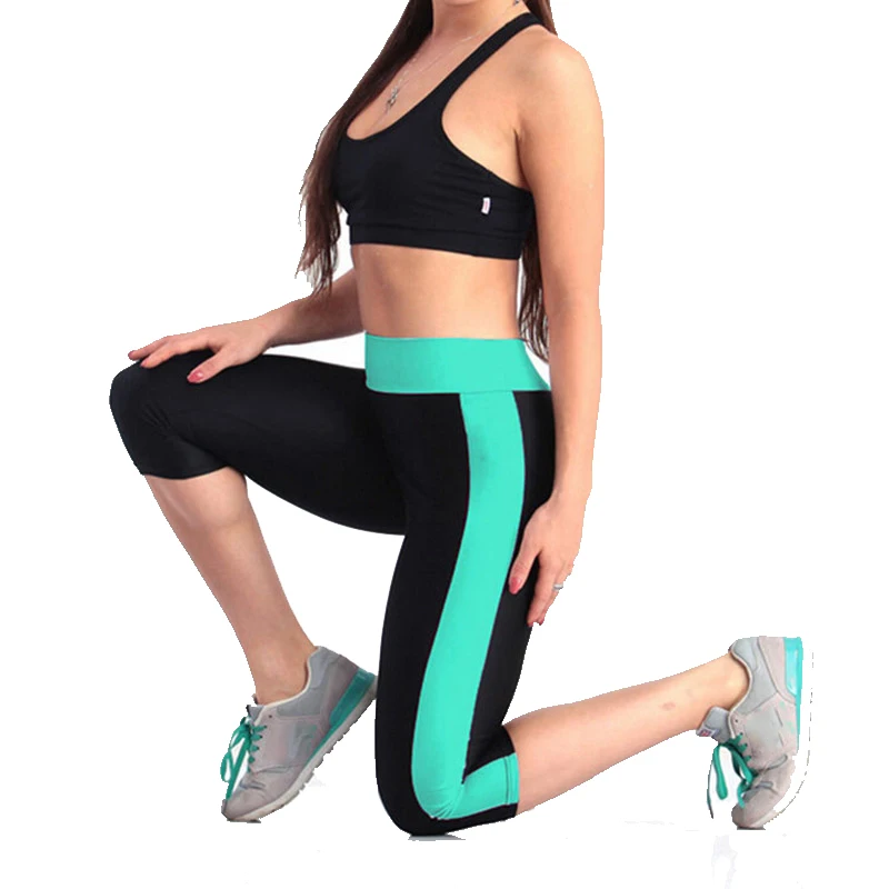 

GOSOUER High Waist Women Yoga Pants Elastic Stretched Big Size S-XL Fitness Female Sport Leggings for Running Gym Fitness