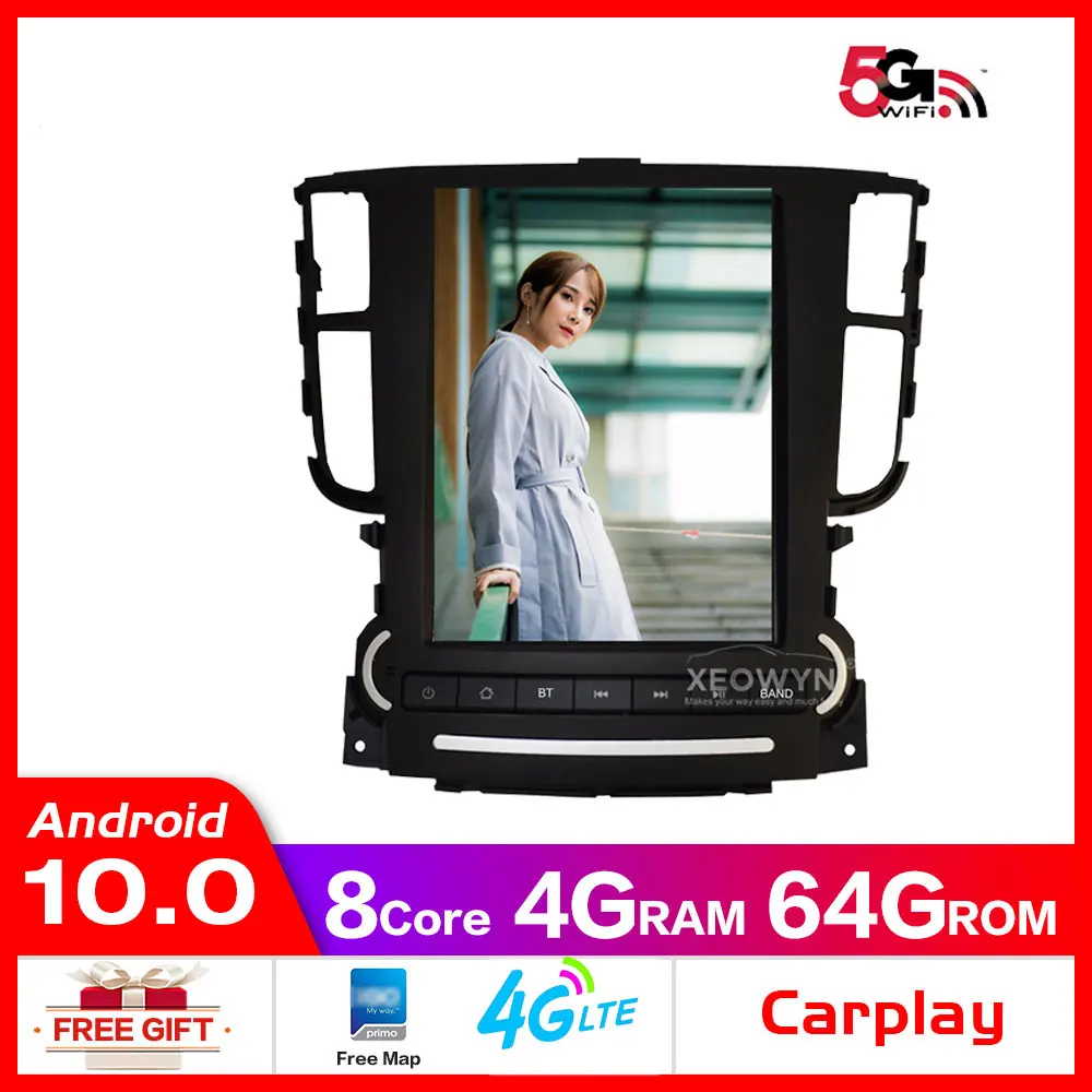 Автомобильный радиоприемник carplay Восьмиядерный Android 10 128 ГБ gps для acura TL 2004-2008 тип s