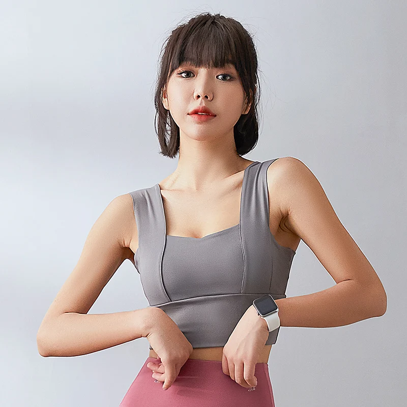 

New Hot Fitness Women's T-shirts Workout Sports Bra Yoga Vest Backless Solid Quick Dry Running Gym Sport bra Yoga Shirts Tank To