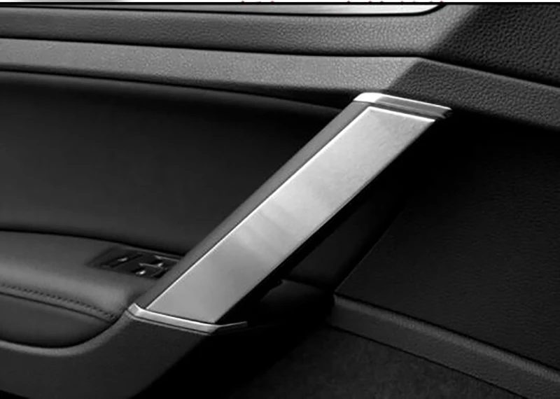 Подходит для VW 2013- для VW GOLF 7 хром Внутренняя крышка подлокотника 4 шт./компл. внутренняя дверная ручка отделки окна Внутренняя Рамка