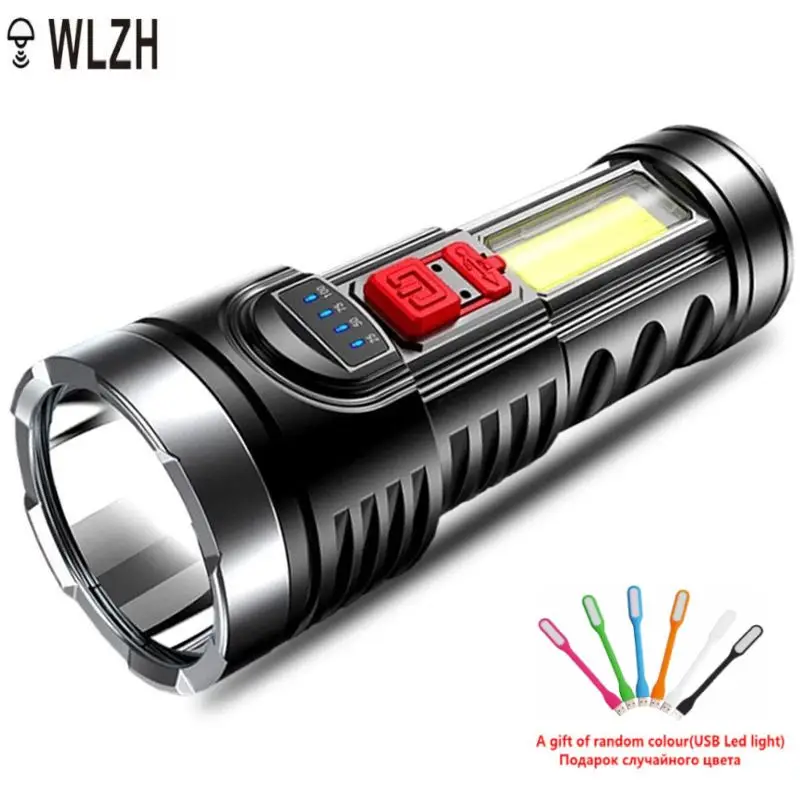 

Powerful Flashlights Strong Light Rechargeable Ultra-bright Household Outdoor Portable Multifunctional Led Long-range Lamp
