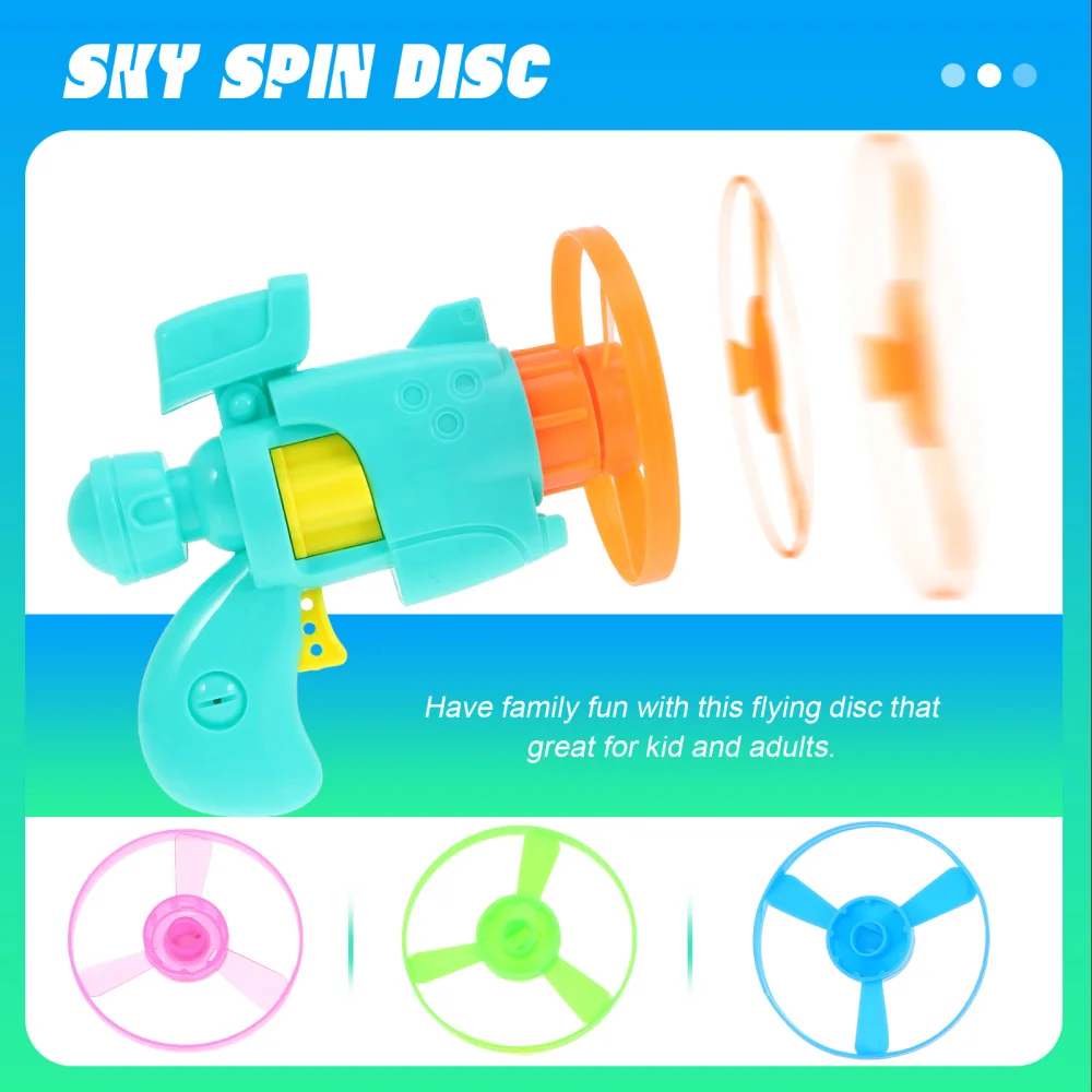 

2 Sets Creative Flying Aerial Disc Sky Spin Launcher Child Educational