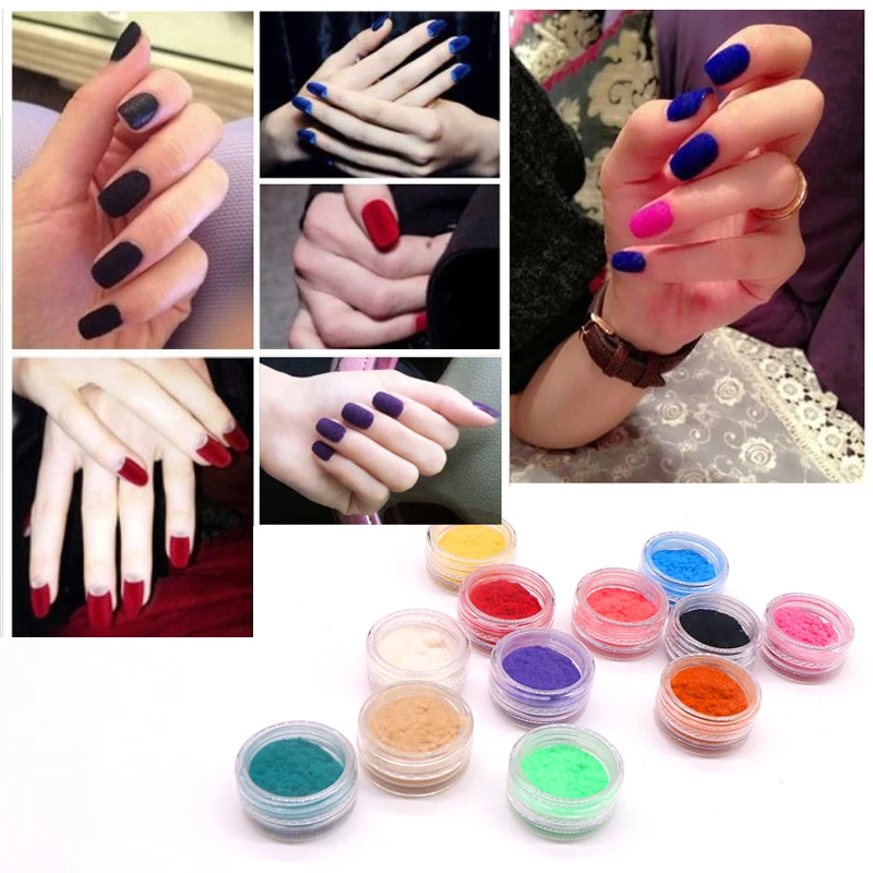 

Holographic Glitter Nail Art Pigment Powder 3D Colorful Sequins Spangles Polishing Manicure Nail Art Decorations Nails Powder