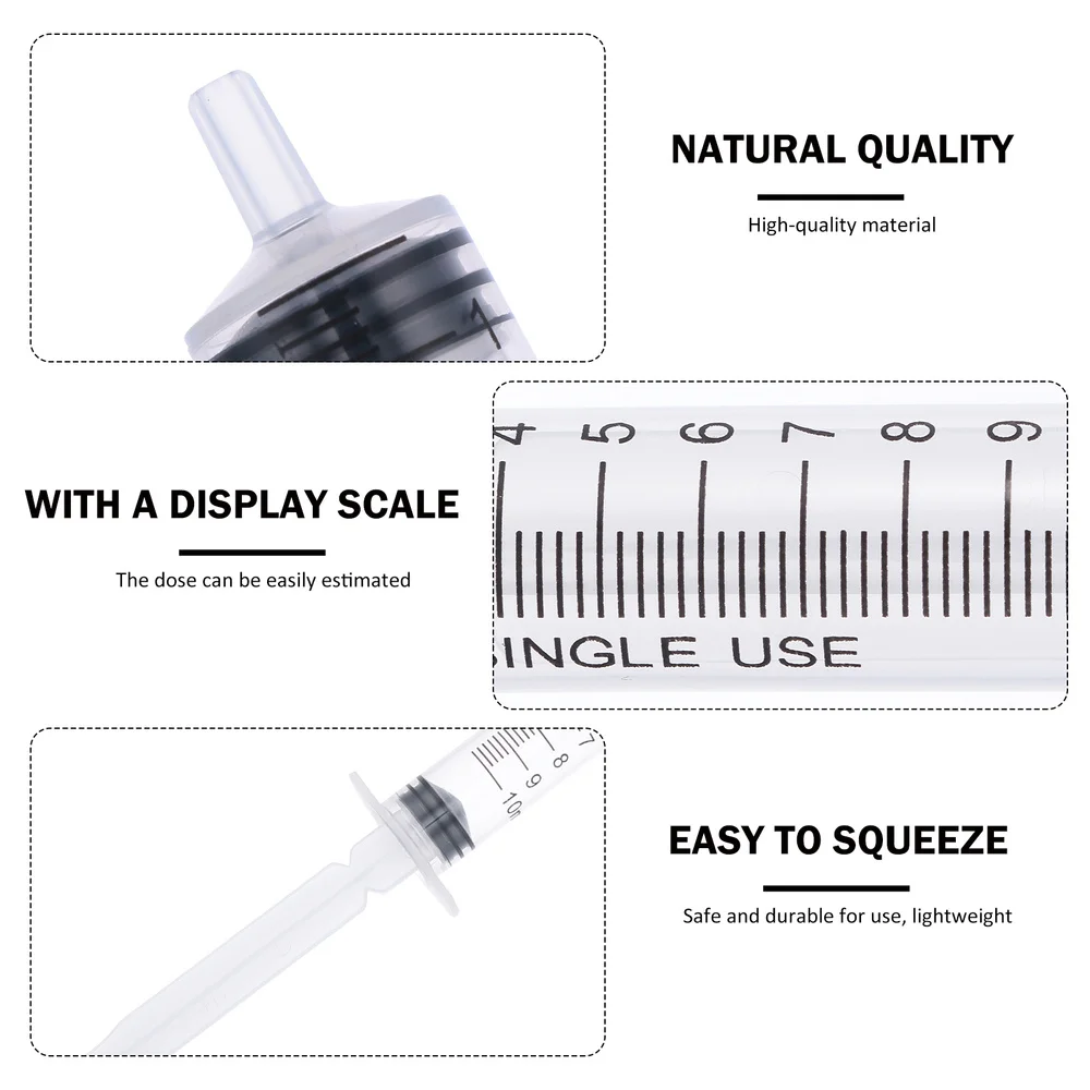 

50Pcs 10ml Lip Gloss Tube Lipstick Container Squeeze Lip Balm Tubes with Syringe