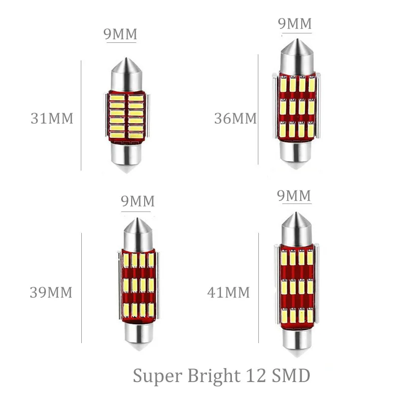 Festoon Doom лампа 31 мм 36 39 41 светодиодный светильник C5W C10W супер яркий 12 в авто Интерьер