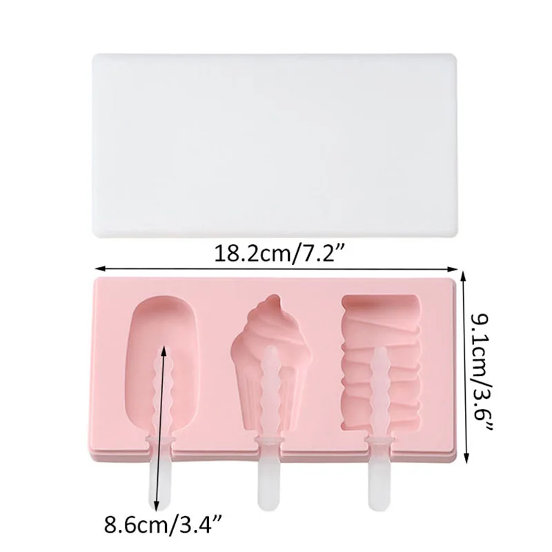 Новая силиконовая форма для мороженого приготовления домашнего инструмент
