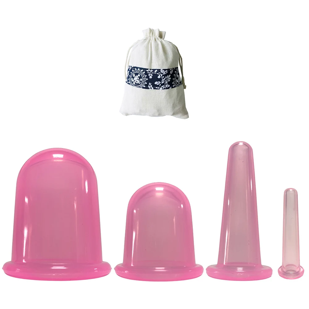 Силиконовая антицеллюлитная чашка вакуумные массажные присоски ролик для