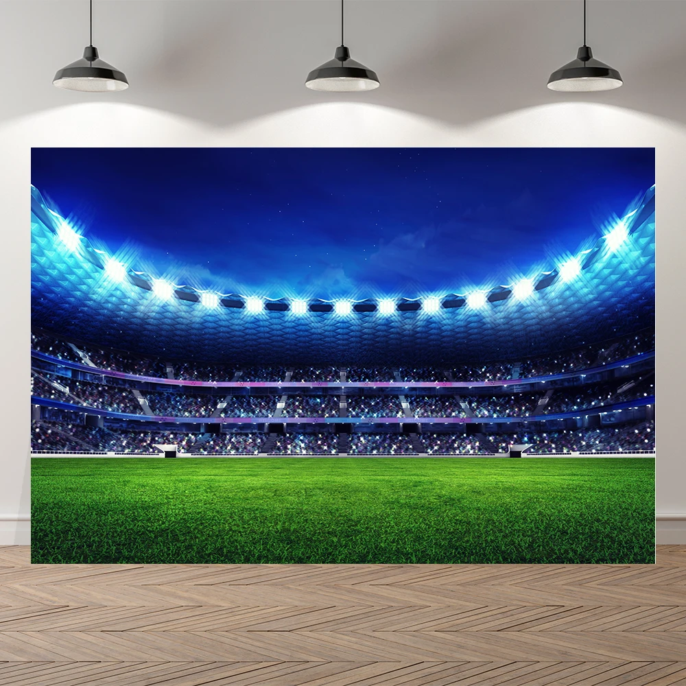 

SeekPro Спорт Футбол поле стадион пастбище ребенок день рождения мальчик фон виниловый Фотография фон для фотостудии