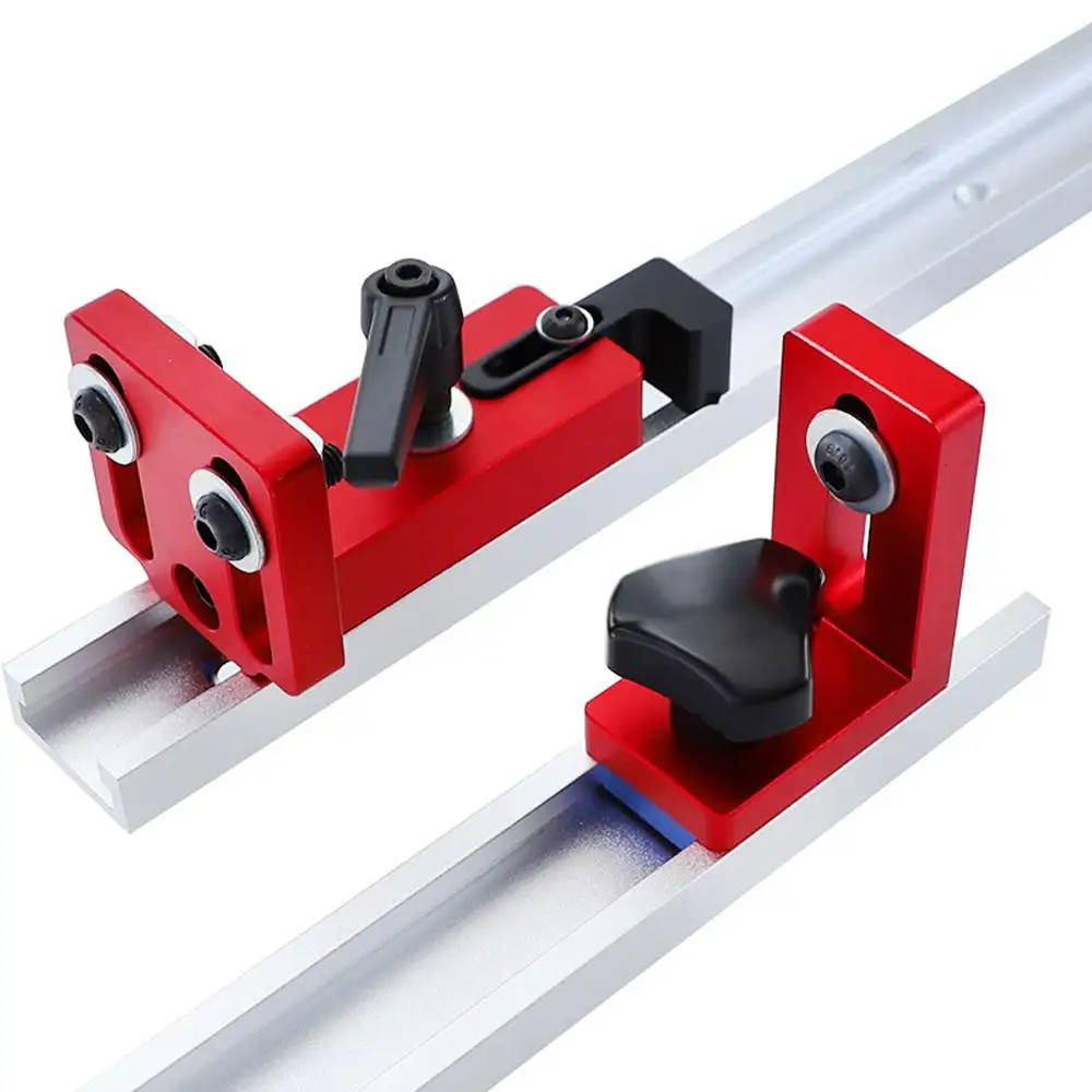 

30/45 T-Slot Track Stop Sliding Miter Gauge Connector Retainer Chute Locators