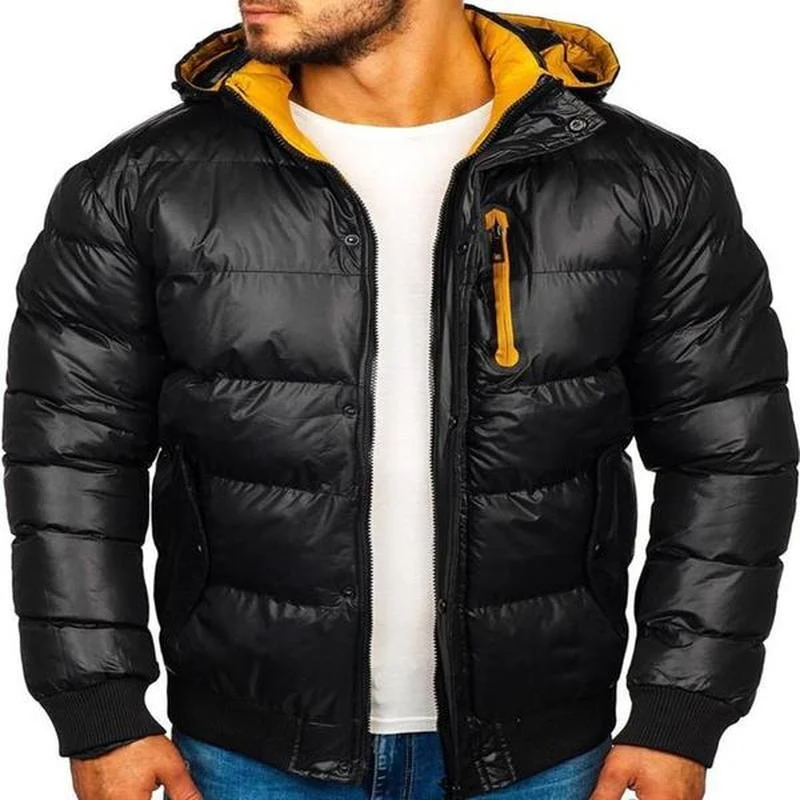 ZOGAA Zipper Hooded Bread Jacket