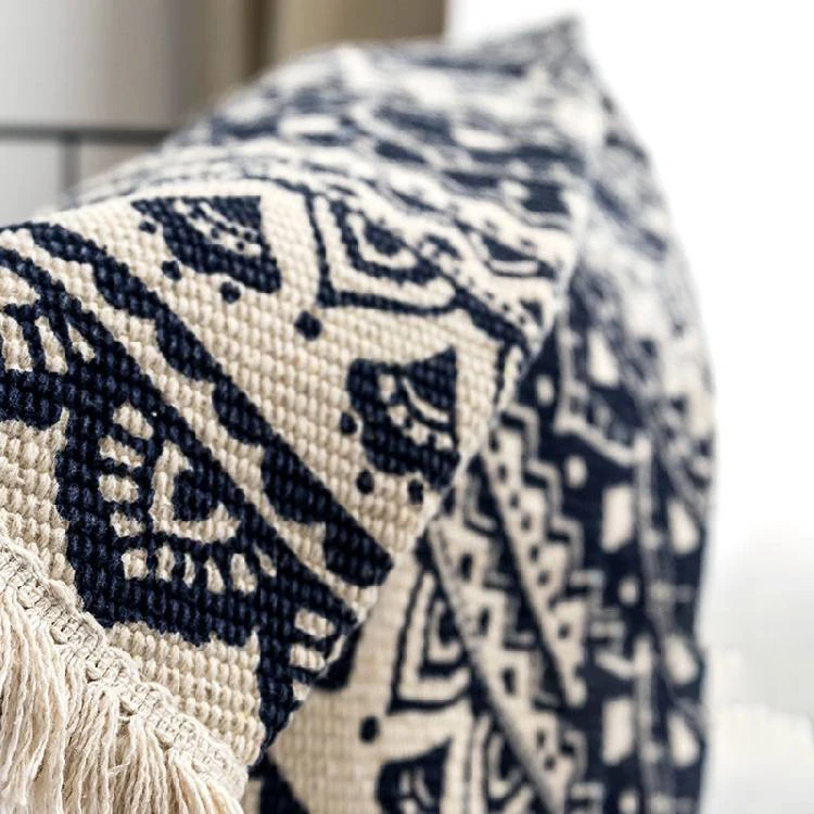 Круглый коврик для спальни хлопковый льняной двери мандала гостиной дивана