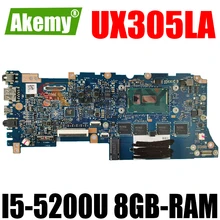 AKemy UX305LA Laptop motherboard for ASUS ZenBook UX305LA UX305L original mainboard 8GB-RAM I5-5200U