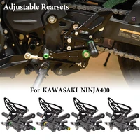 ninja 400 accessories motorcycle adjustable rear set rearsets for kawasaki ninja400 2018 2019 2020 2021 z400 footrest foot pegs