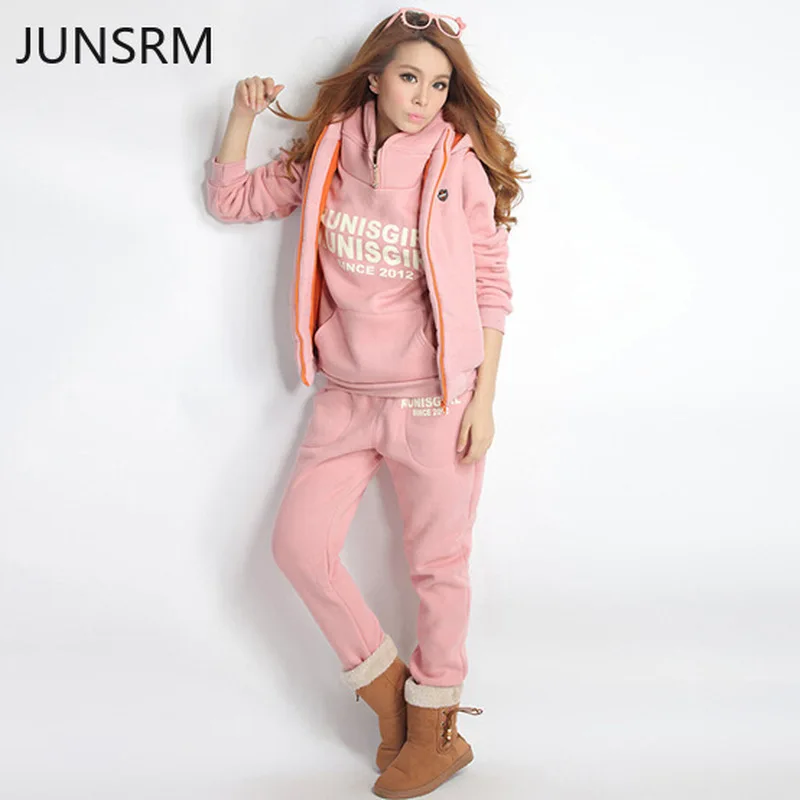 Костюм из 3 предметов женский осенний зимний спортивный костюм для отдыха свитер