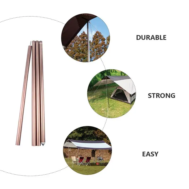 

1 set of Camping Tent Poles Durable Tent Pole Sun Shelter Poles Tent Accessory