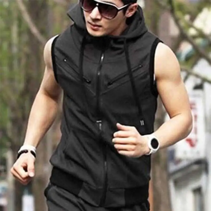 Мужской Хлопковый спортивный костюм Zogaa повседневный короткий из 2 предметов