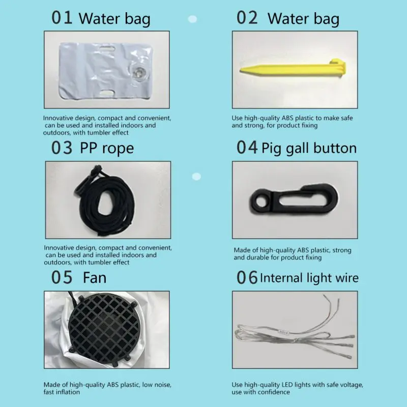 

6-foot Inflatable Christmas Snowman With LED Lights Christmas Party Hotel And Shopping Mall Decorations*