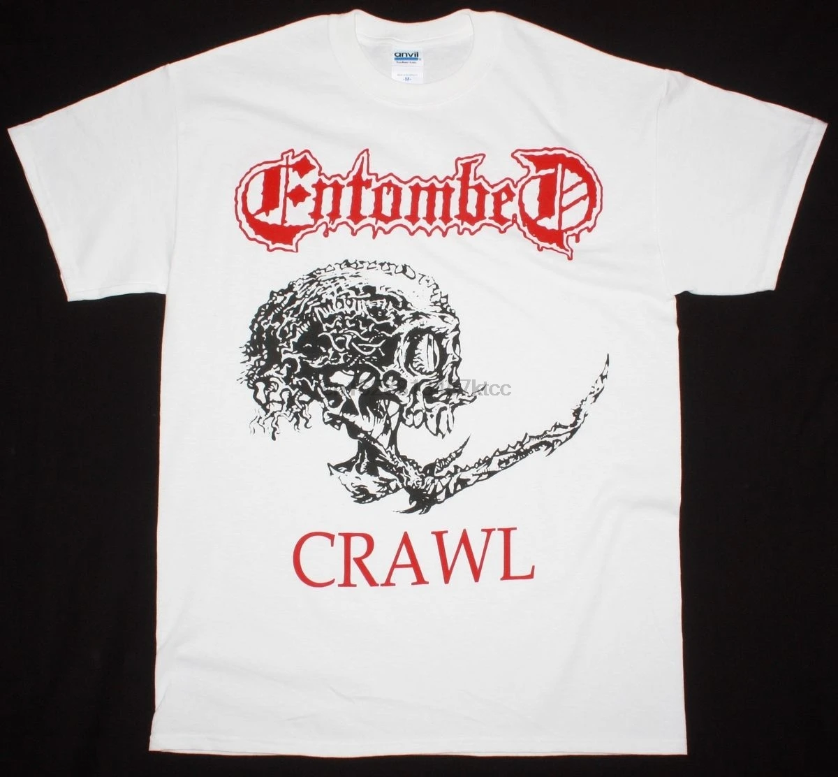 Entomble CRAWL DEATH NIHILIST UNLEASHED ASPHYX DISMEMBER новая белая футболка 100% хлопковые футболки для