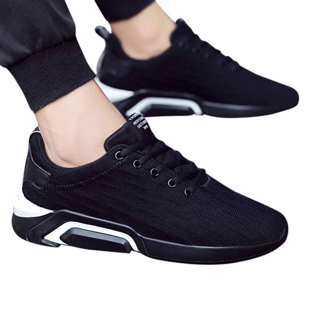 SAGACE/Новинка Мужская обувь из сетчатого материала на платформе удобная