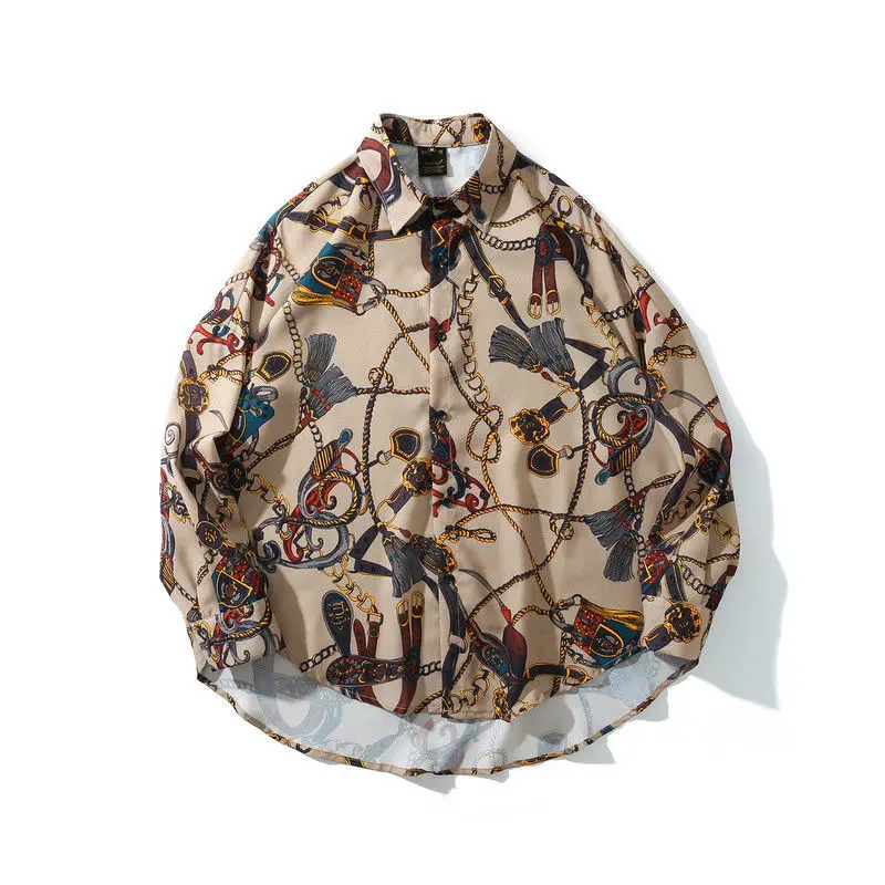 Винтажная модная новинка 2021 Женская пляжная блузка в стиле Харадзюку С Длинным