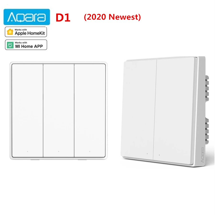 Настенный выключатель Aqara D1 Zigbee умный высветильник ель с дистанционным