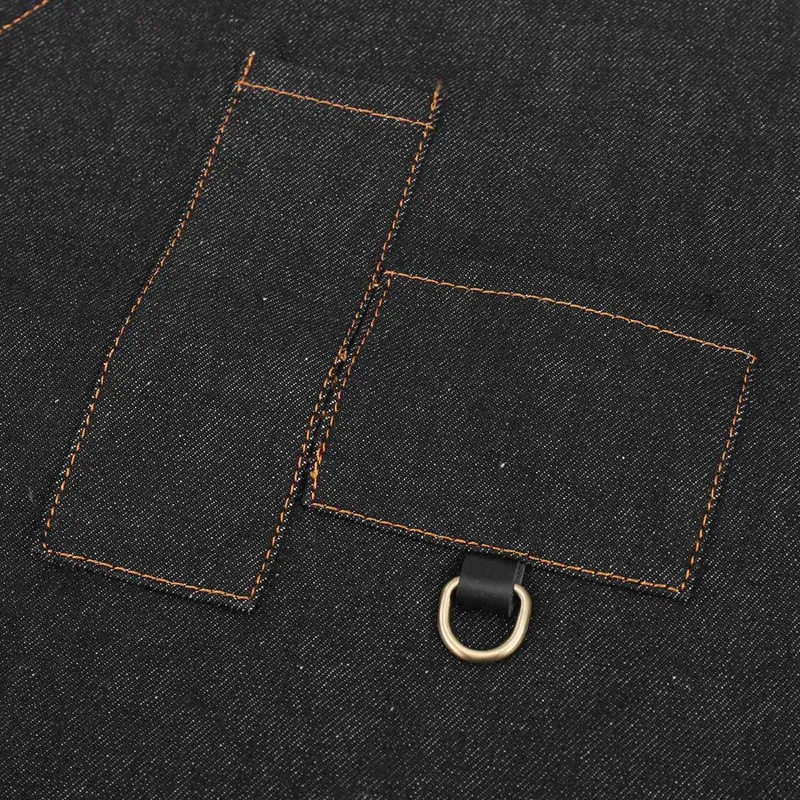 

New-2 Pcs Adjustable Bib Apron Work Apron Apron, Black & Green-Coffee Color