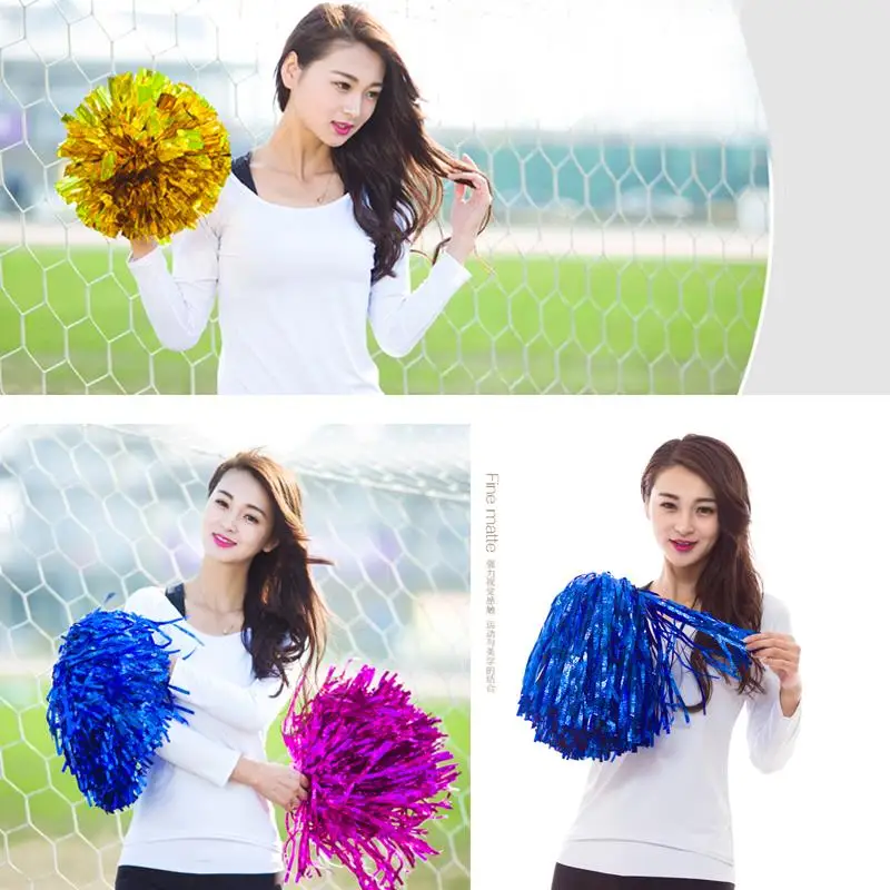 

Cheerleader Flower Gadget Handheld 1Pair Cheer Pom Dance Accessories Club Gym