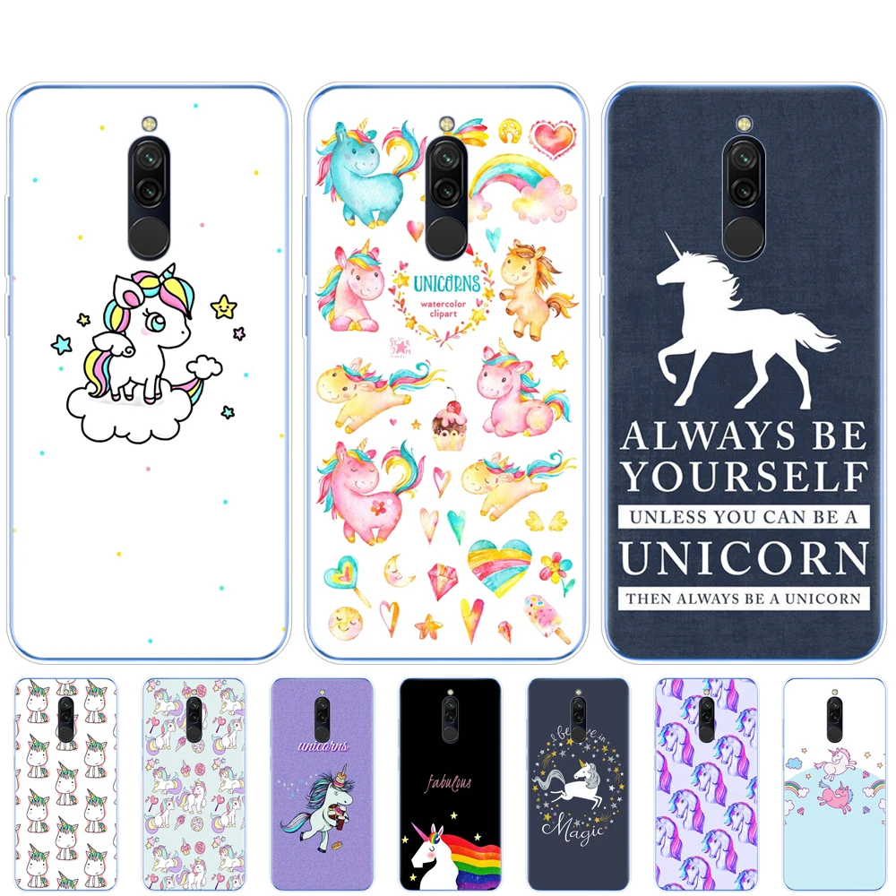 Чехол для redmi 8a 8 чехол xiaomi note PRO 8T 9S mi 10 NOTE MI 9 lite единорог лошадь симпатичный