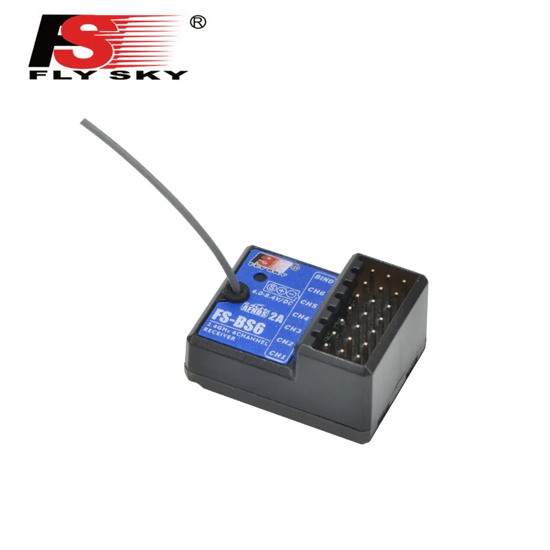 Receptor de FS-BS6 FlySky, transmisor de FS-GT5, 2,4 Ghz, 6 CANALES, AFHDS2, para FlySky FS-IT4S-2